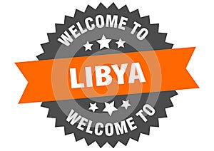 welcome to Libya. Welcome to Libya isolated sticker.