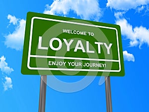 Welcome to loyalty sign