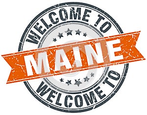 welcome to Maine stamp