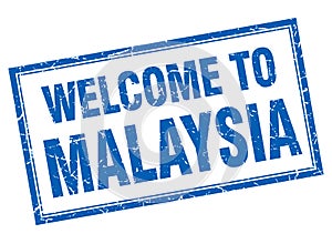 welcome to Malaysia stamp