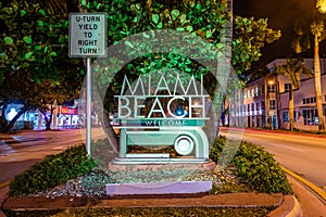 The Welcome to Miami Beach sign