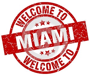 welcome to Miami stamp