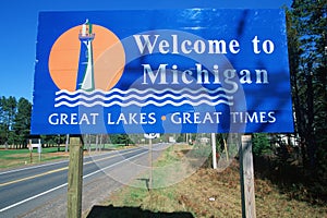 Welcome to Michigan Sign photo