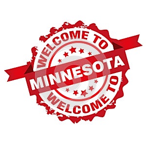 Welcome to Minnesota stamp