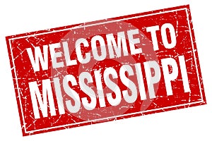 welcome to Mississippi stamp