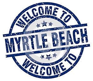 welcome to Myrtle Beach stamp