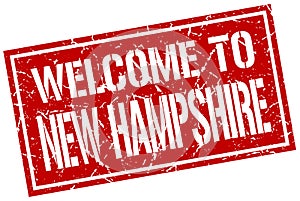 welcome to New Hampshire stamp