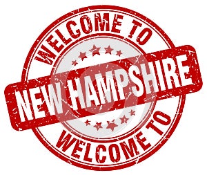 welcome to New Hampshire stamp