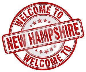 welcome to New Hampshire stamp