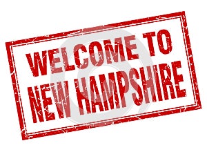 welcome to New Hampshire stamp