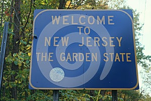 Welcome to New Jersey Sign