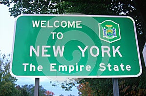 Welcome to New York Sign