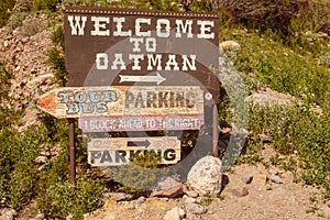 Welcome to Oatman Arizona.