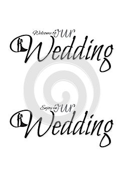 Welcome to Our Wedding Template, Wording Design