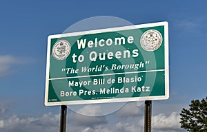 Welcome to Queens Sign - New York