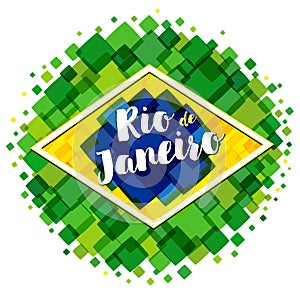 Welcome to Rio de Janeiro vector image