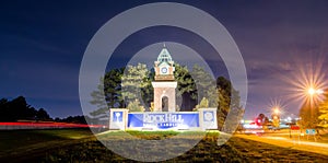 Welcome to rock hill south carolina highway road sign