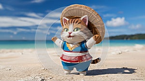 Cat Tropical Serenade A Quintet of Feline Mirth photo