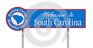 Welcome to South Carolina road sign