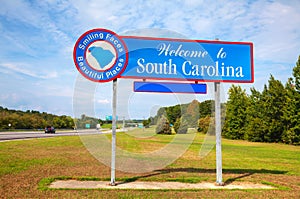 Welcome to South Carolina sign