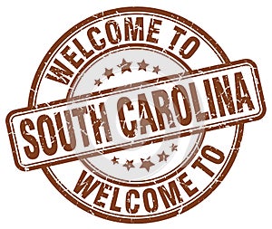 welcome to South Carolina stamp