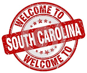 welcome to South Carolina stamp