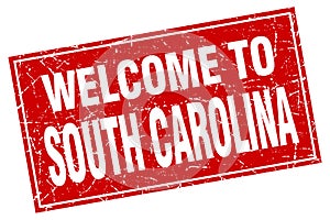 welcome to South Carolina stamp