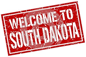 welcome to South Dakota stamp