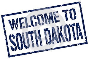 welcome to South Dakota stamp