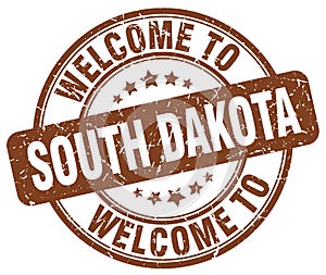 welcome to South Dakota stamp