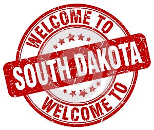 welcome to South Dakota stamp