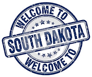 welcome to South Dakota stamp