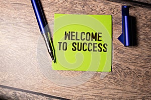 WELCOME TO TEAM text concept write on notebook