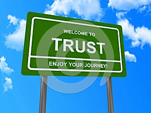Welcome to trust sign