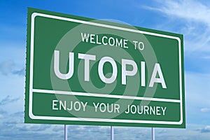 Welcome to Utopia concept photo