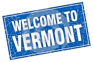 welcome to Vermont stamp