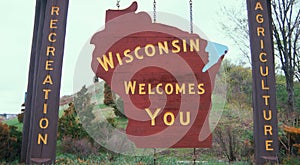 Welcome to Wisconsin Sign photo