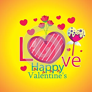 Welcome Valentine day on love design 2024