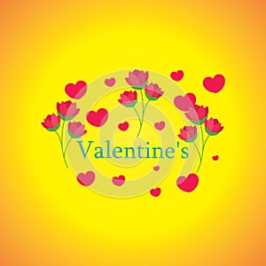 Welcome Valentine day on love design 2024