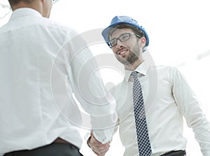 Handshake architect and civil engineer