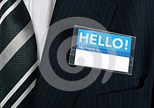Welcoming name tag