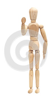 Welcoming wooden mannequin