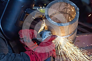 weld control sample of thick-walled stainless steel pipe