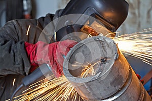 Weld control sample of thick-walled stainless steel pipe