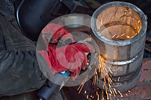 Weld control sample of thick-walled stainless steel pipe