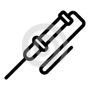 Weld soldering icon, outline style