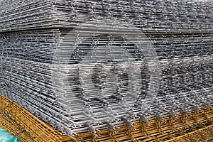 Welded iron mesh panels for reinforced concrete background 2