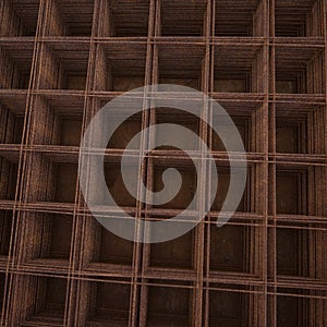 Welded wire mesh from above