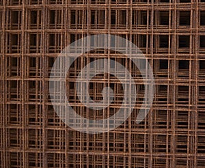 Welded wire mesh rusted