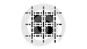 welded wire mesh wwf glyph icon animation